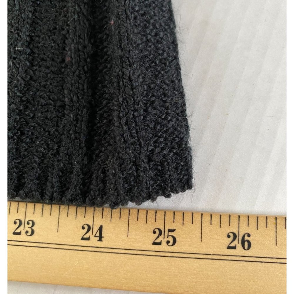 Avenue Sweater Collection Women’s 22/24 Black Ribbed V-Neck Tunic Sweater Office - Picture 9 of 10